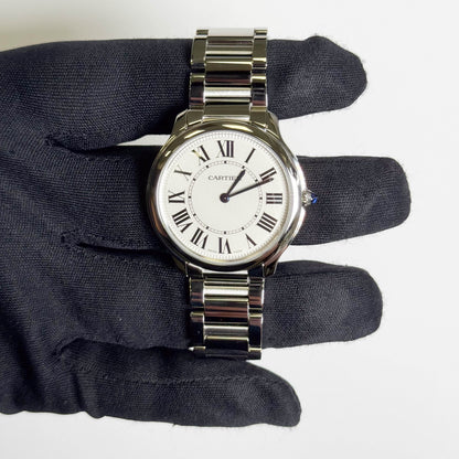 Cartier Ronde Must 36mm White Dial Watch Ref# WSRN0034 - Happy Jewelers Fine Jewelry Lifetime Warranty