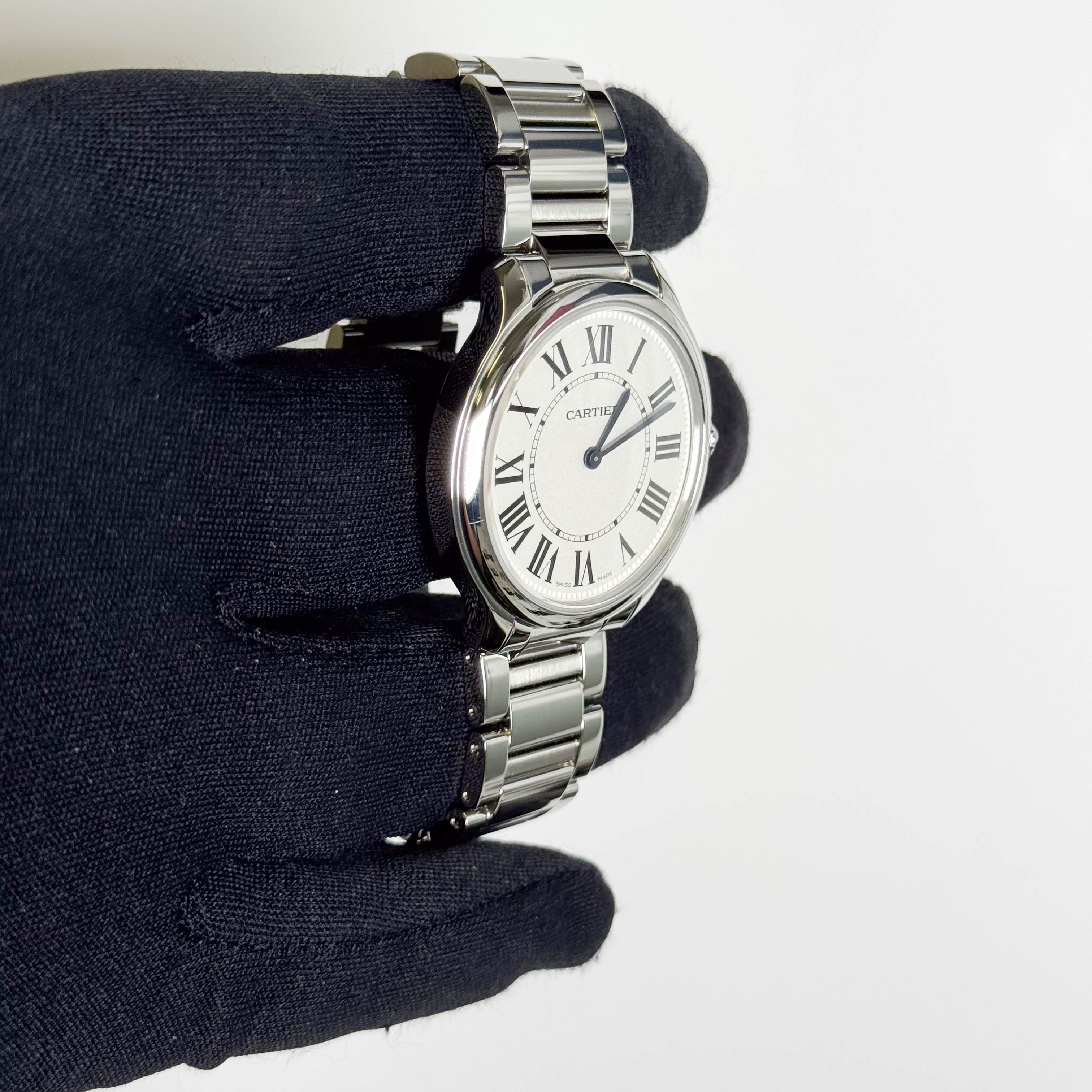 Cartier Ronde Must 36mm White Dial Watch Ref# WSRN0034 - Happy Jewelers Fine Jewelry Lifetime Warranty