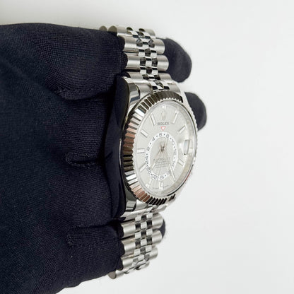 Rolex Sky-Dweller 42mm White Dial Watch Ref# 336934 - Happy Jewelers Fine Jewelry Lifetime Warranty