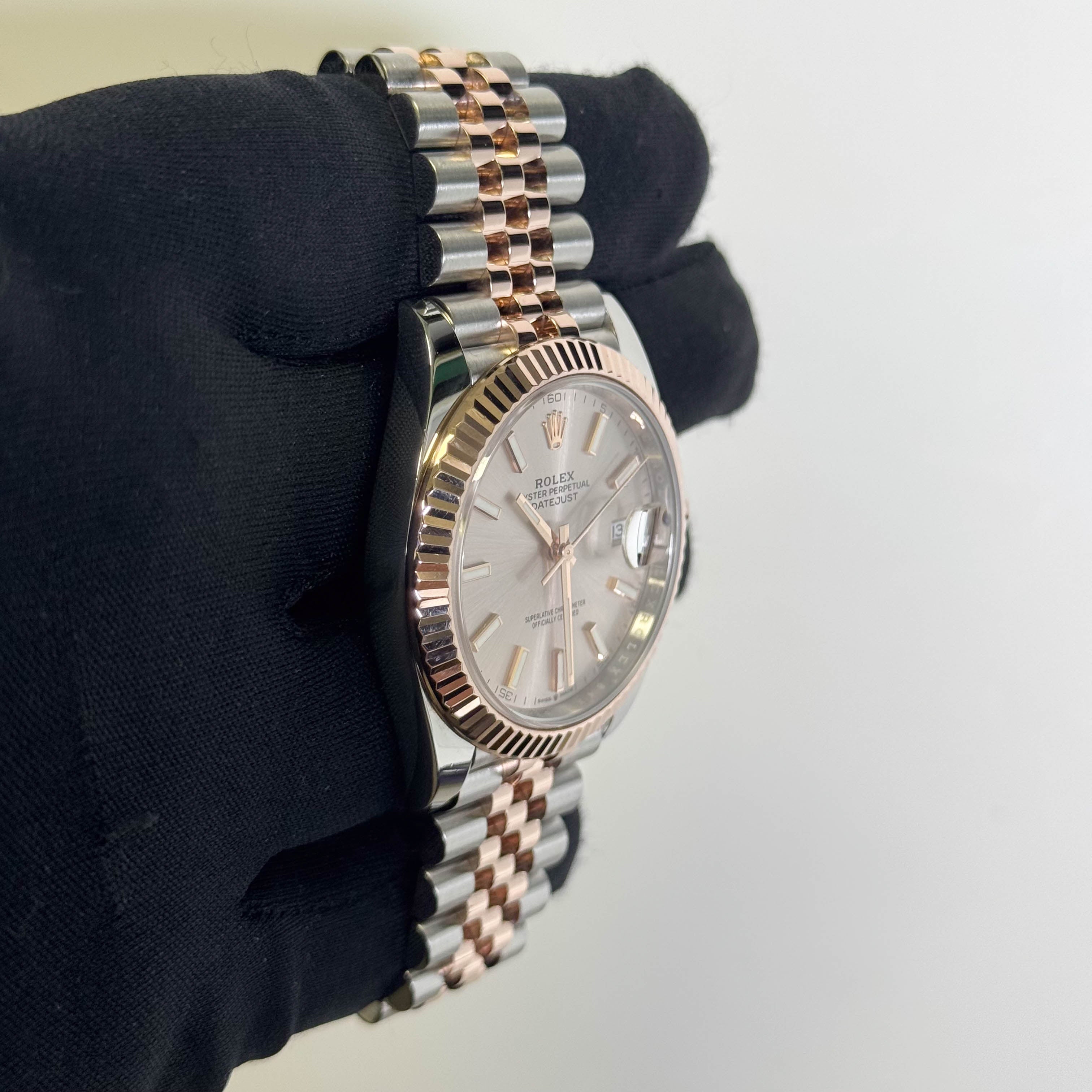 Rolex Datejust 41mm Pink Dial Watch Ref# 126331