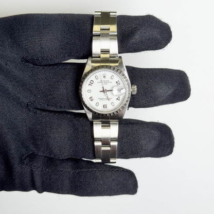 Rolex Datejust 26mm White Dial Watch Ref# 79240 - Happy Jewelers Fine Jewelry Lifetime Warranty