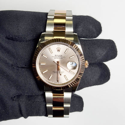 Rolex Datejust 41mm Sundust Dial Watch Ref# 126331 - Happy Jewelers Fine Jewelry Lifetime Warranty