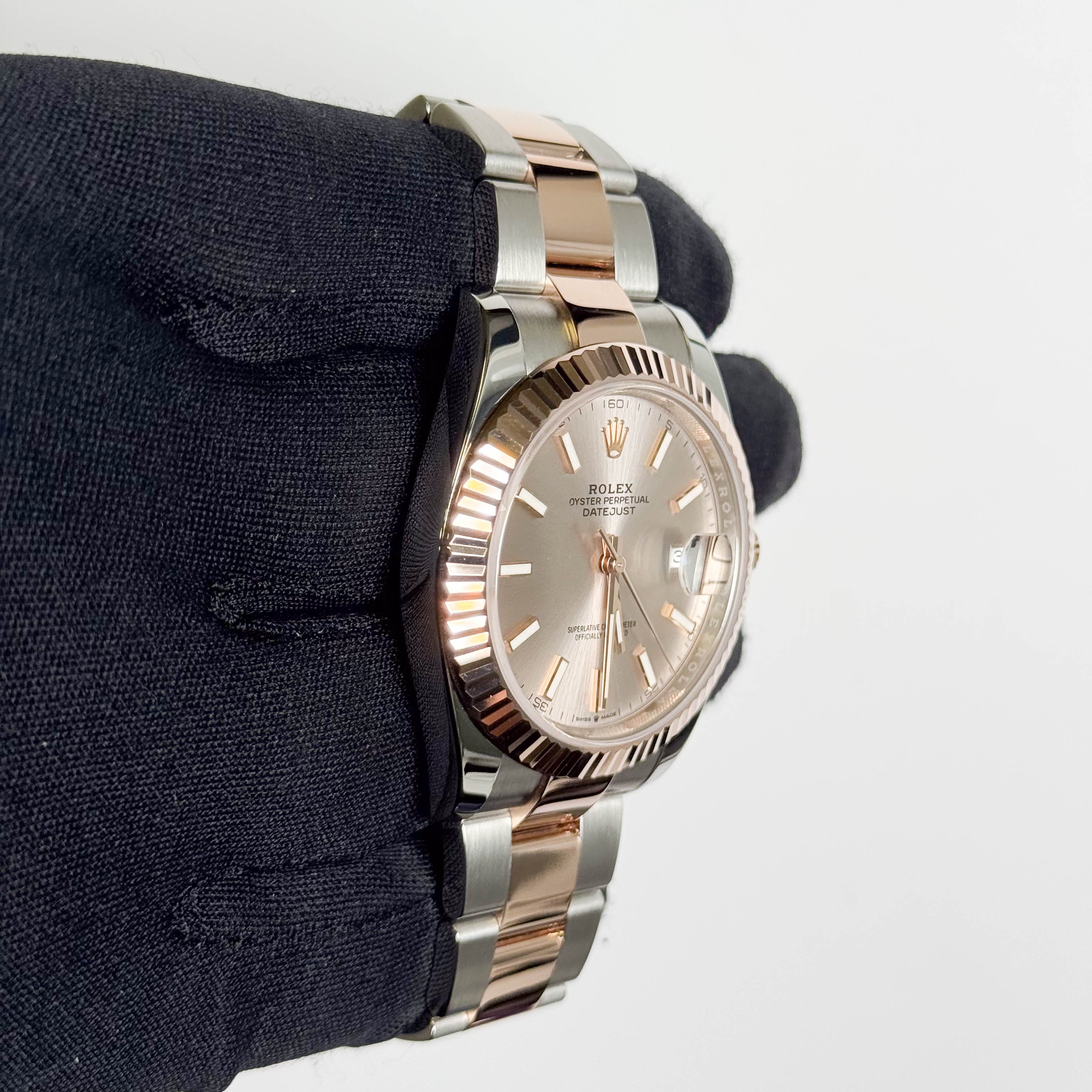 Rolex Datejust 41mm Sundust Dial Watch Ref# 126331 - Happy Jewelers Fine Jewelry Lifetime Warranty