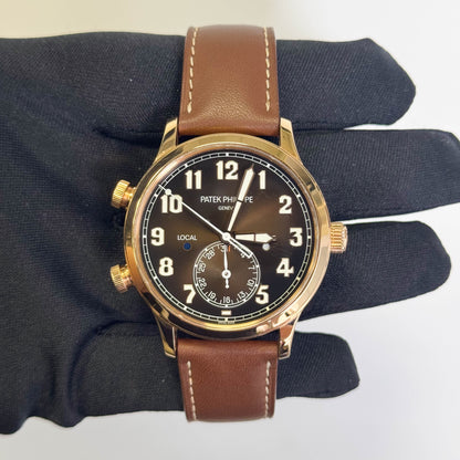 Patek Philippe Calatrava 42mm Brown Dial Watch Ref# 5524R-001