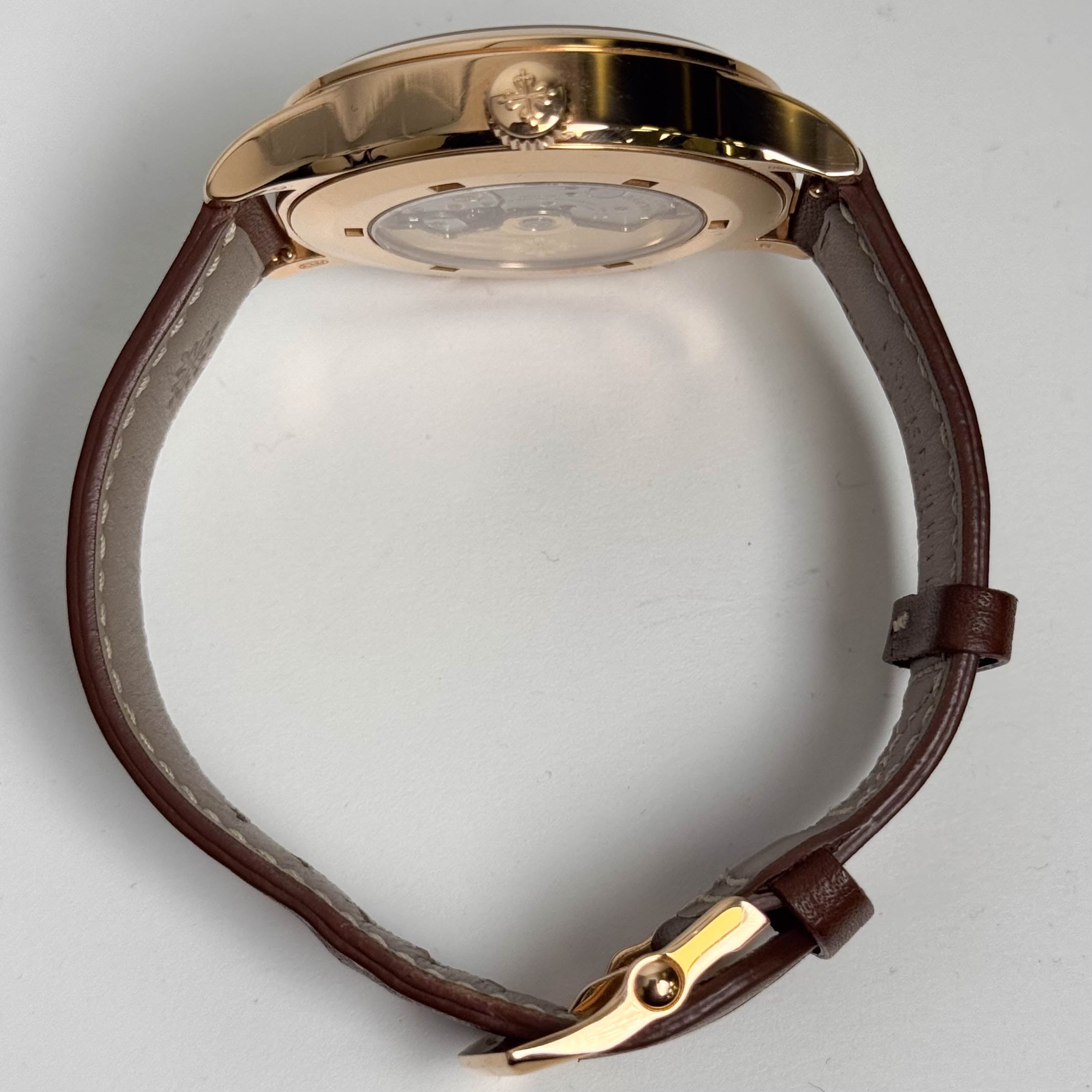 Patek Philippe Calatrava 42mm Brown Dial Watch Ref# 5524R-001