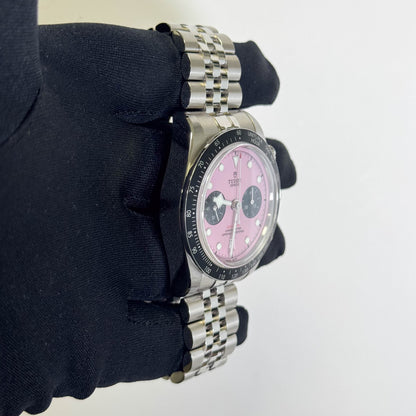 Tudor Black Bay 41mm Pink Dial Watch Ref# 79360N - Happy Jewelers Fine Jewelry Lifetime Warranty