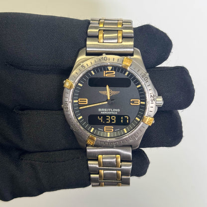 Breitling Aerospace 40mm Grey Dial Watch Ref# F75362 - Happy Jewelers Fine Jewelry Lifetime Warranty