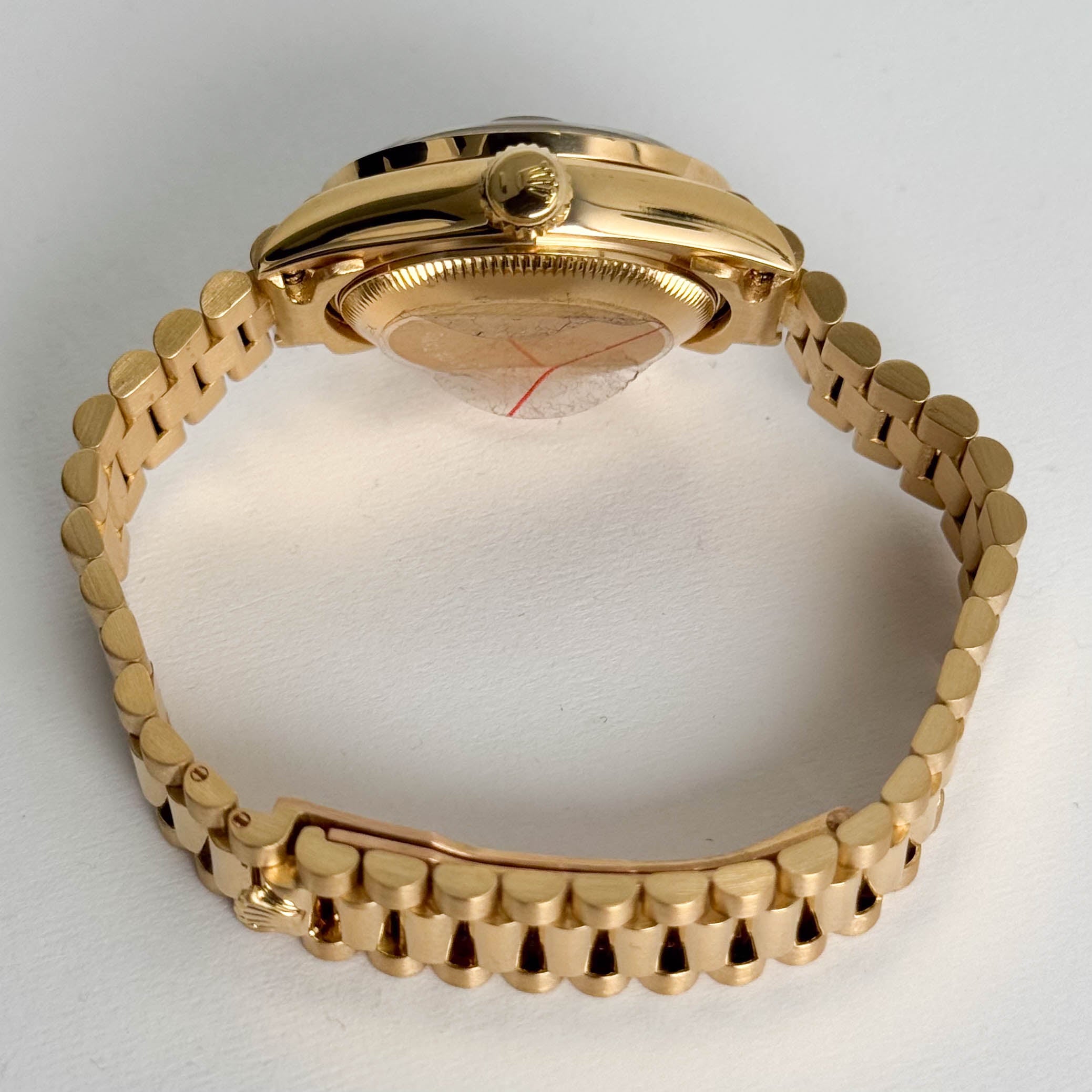 ダイヤモンドパターン ローリングケース Rolex Datejust Yellow Gold 26mm Amber Vignette Diamond Dial Ref