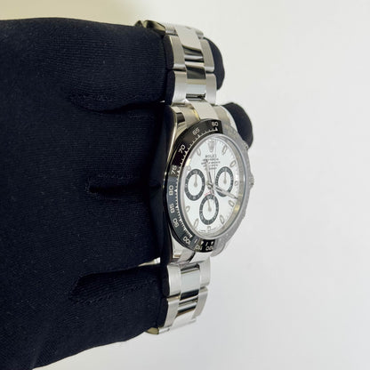 Rolex Daytona 40mm White Dial Watch Ref# 116500LN - Happy Jewelers Fine Jewelry Lifetime Warranty
