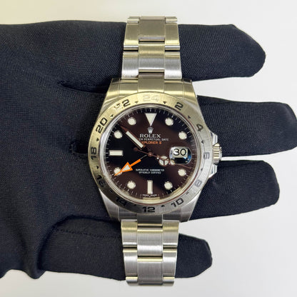 Rolex Explorer II 42mm Black Dot Dial Watch Ref# 216570