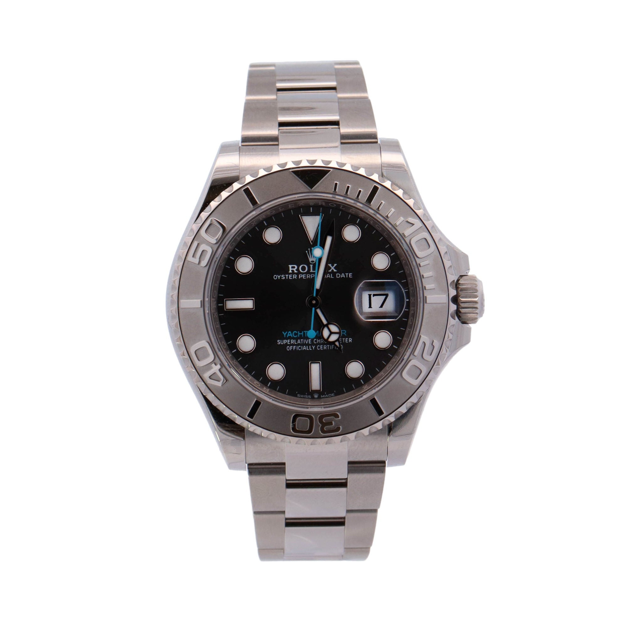 Rolex Yacht-Master Stainless Steel 40mm Rhodium Dot Dial Watch Reference #: 126622 - Happy Jewelers Fine Jewelry Lifetime Warranty