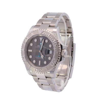 Rolex Yacht-Master Stainless Steel 40mm Rhodium Dot Dial Watch Reference #: 126622 - Happy Jewelers Fine Jewelry Lifetime Warranty