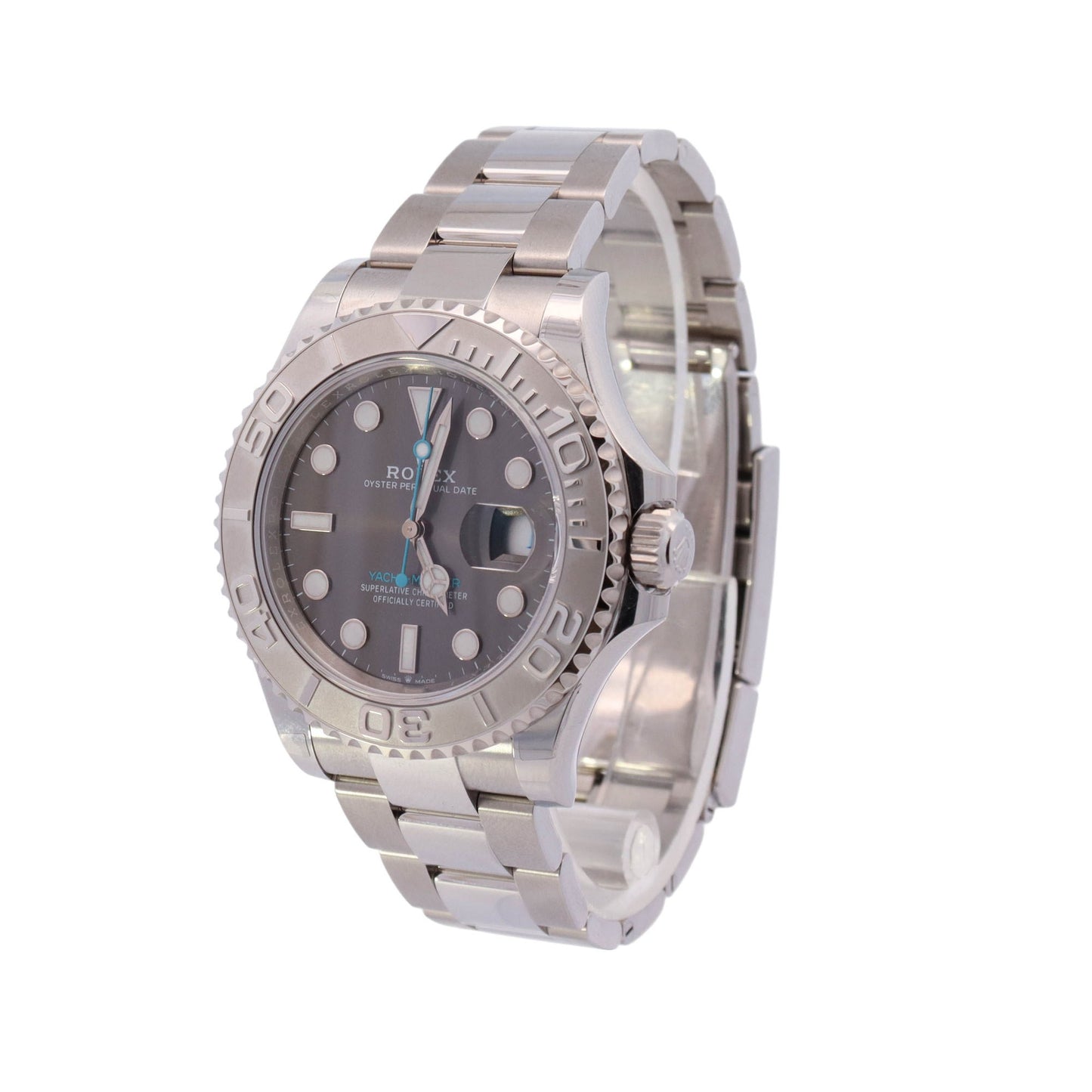 Rolex Yachtmaster Stainless Steel 40mm Rhodium Dot Dial Watch Reference #: 126622 - Happy Jewelers Fine Jewelry Lifetime Warranty