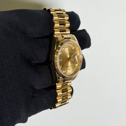 Rolex Day-Date 36mm Champagne Dial Watch Ref# 118238 - Happy Jewelers Fine Jewelry Lifetime Warranty