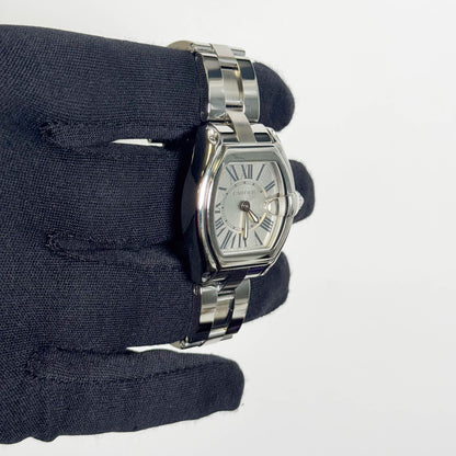 Cartier Roadster Stainless Steel 31mm Silver Dial Watch Ref# W62016V3 - Happy Jewelers Fine Jewelry Lifetime Warranty