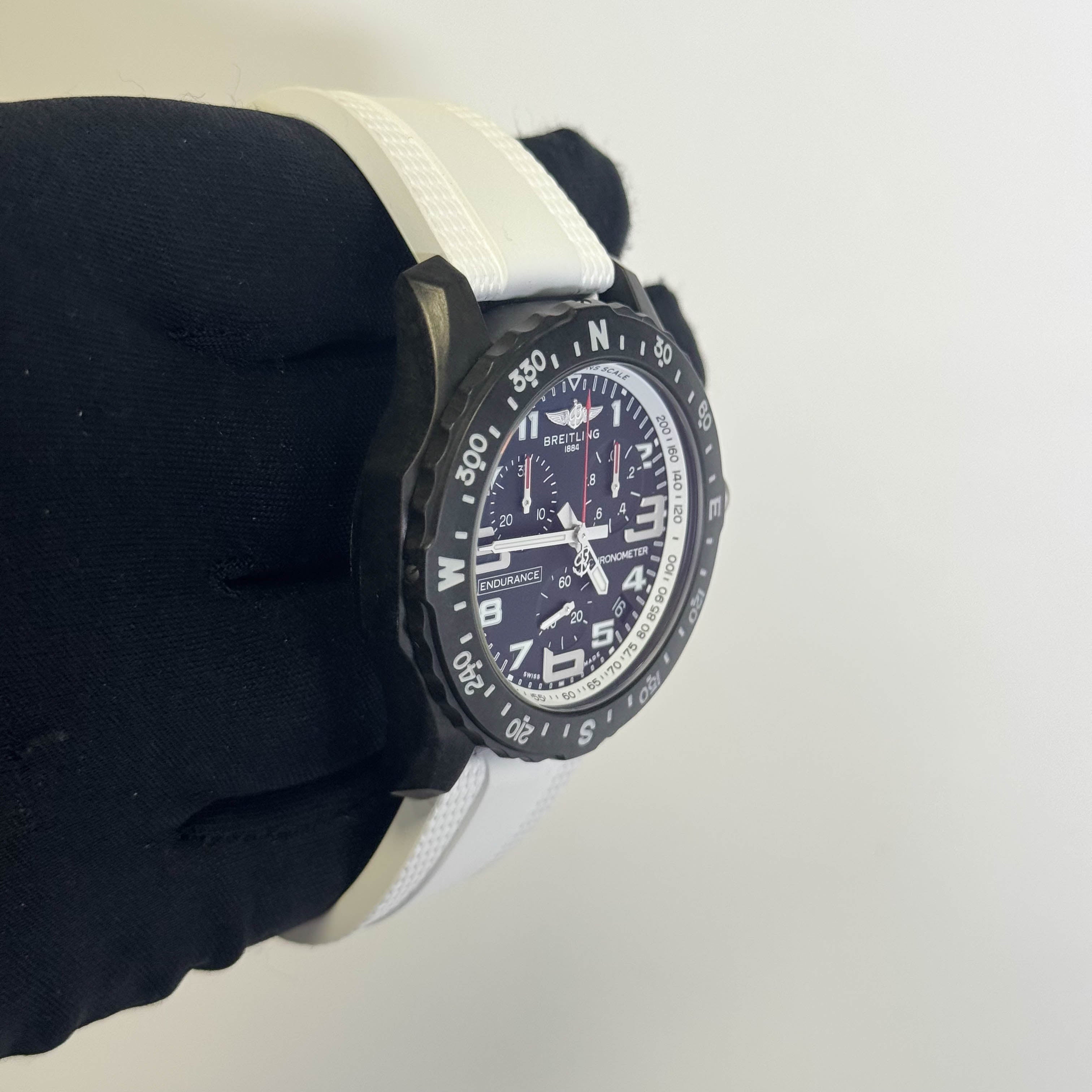 Breitling Endurance Pro 44mm Black Chronograph Dial Watch Ref# X82310A71B1S2