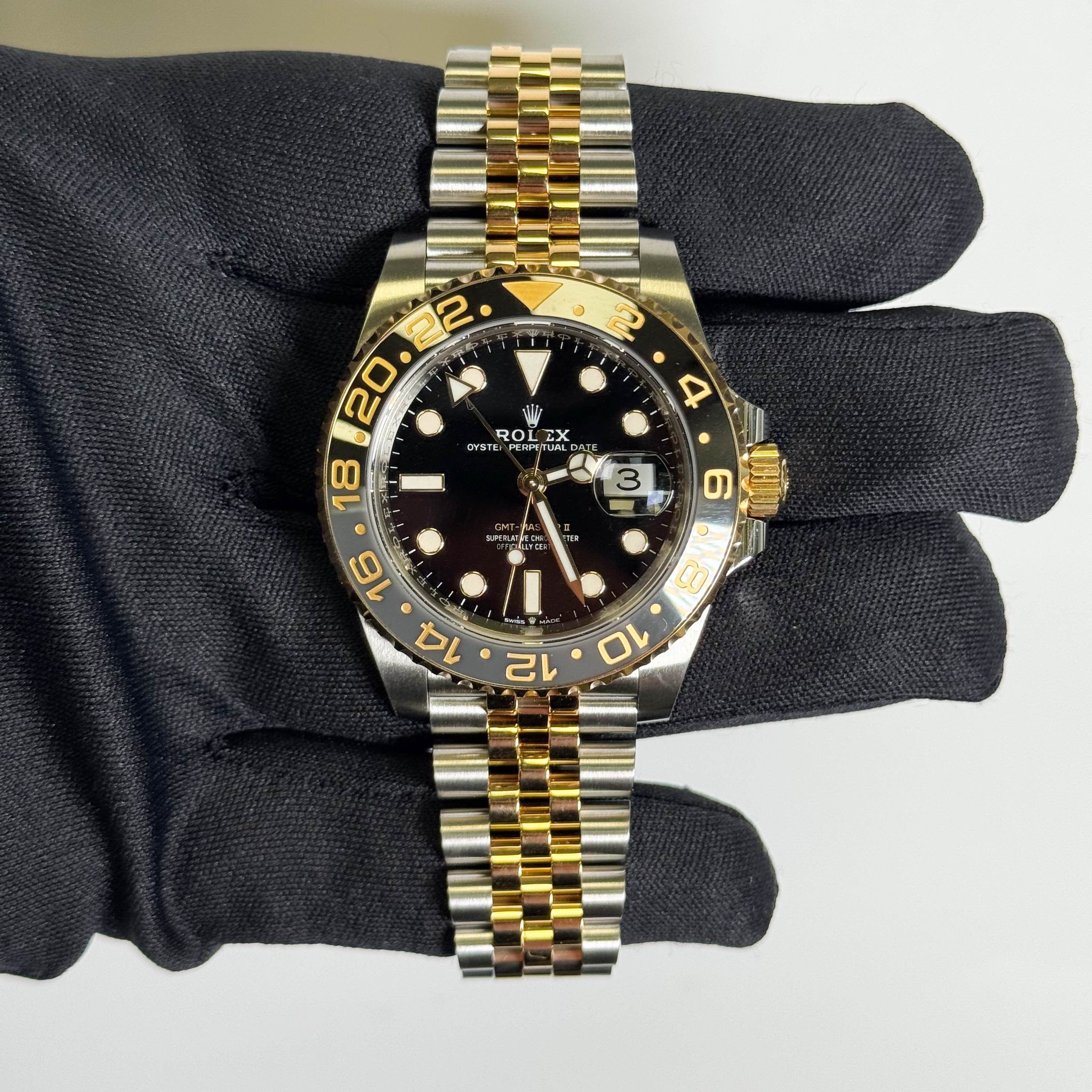 Rolex GMT-Master II 40mm Black Dial Watch Ref# 126713GRNR - Happy Jewelers Fine Jewelry Lifetime Warranty