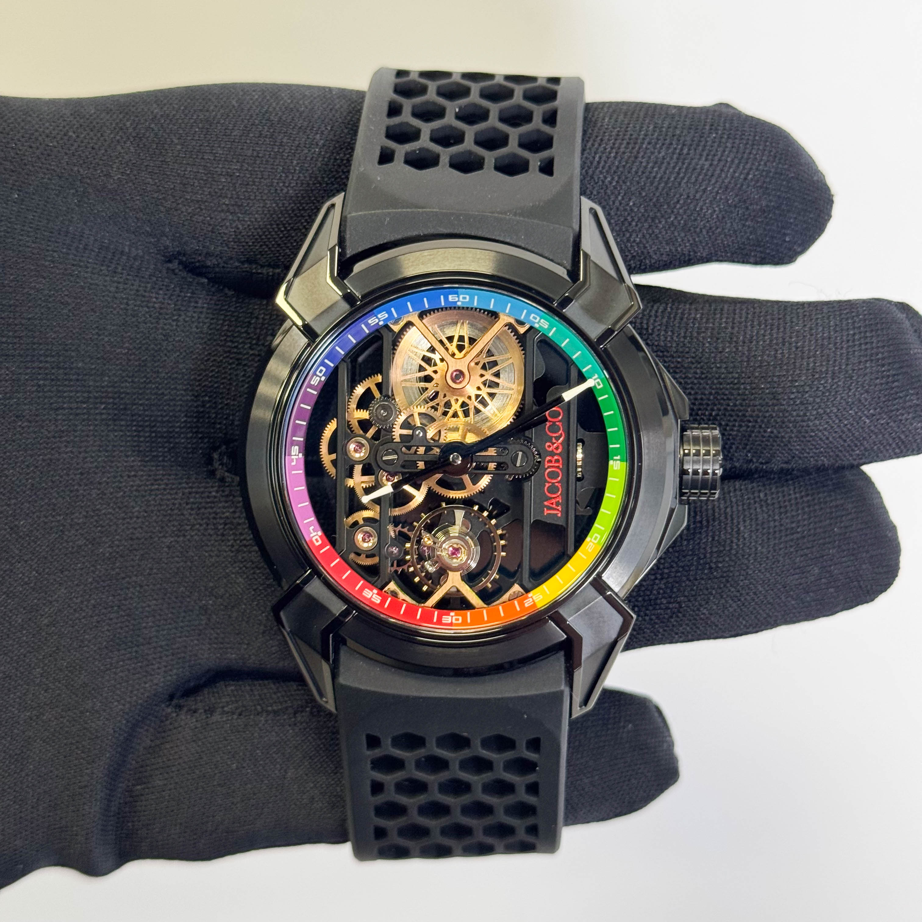 Jacob & Co. Epic X Producer Michael 44mm Skeleton Dial Watch Ref# EX120.11.AA.AA.A - Happy Jewelers Fine Jewelry Lifetime Warranty