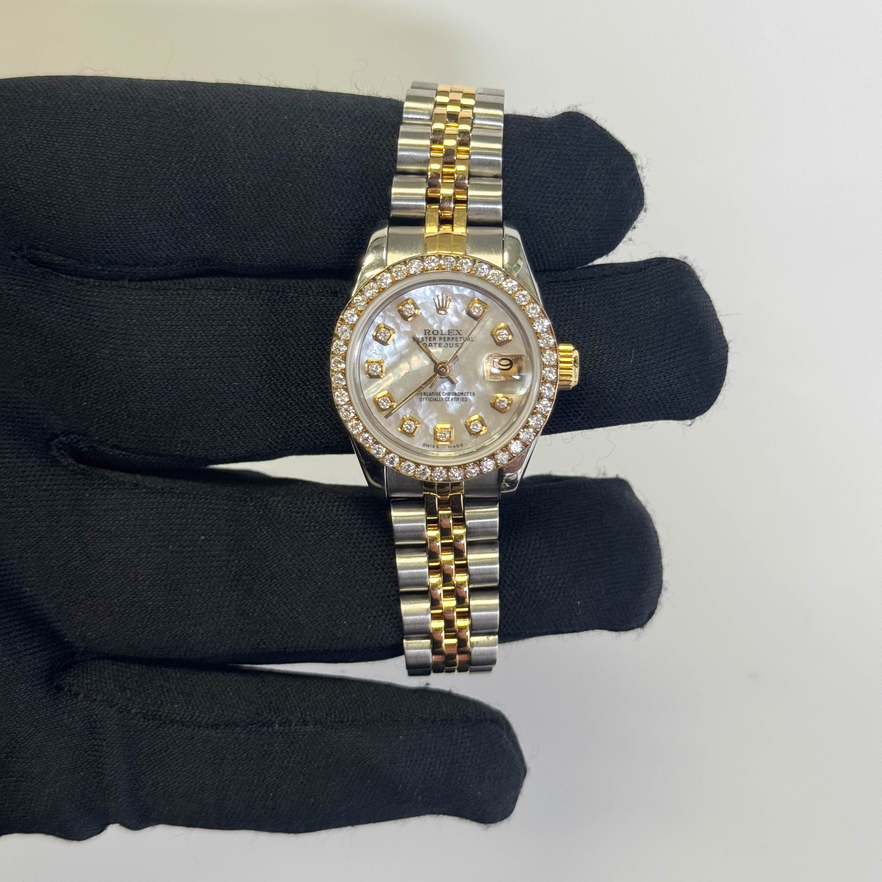 Rolex Datejust 26mm MOP Dial Watch Ref# 69173 – Happy Jewelers