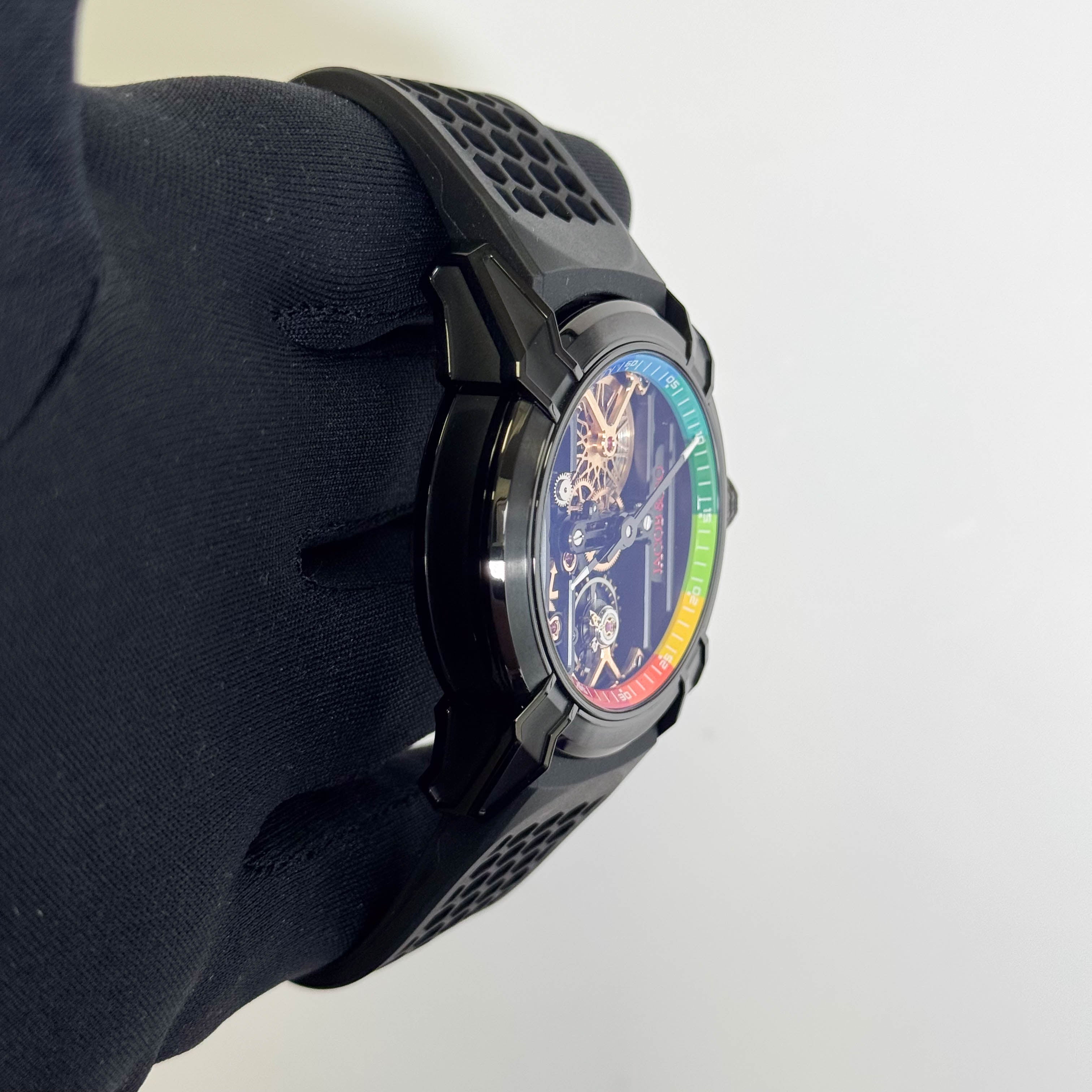 Jacob & Co. Epic X Producer Michael 44mm Skeleton Dial Watch Ref# EX120.11.AA.AA.A - Happy Jewelers Fine Jewelry Lifetime Warranty