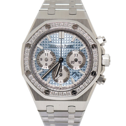 Audemars Piguet Royal Oak Blue Dial Watch Ref# 26715ST.ZZ.1356ST.01 - Happy Jewelers Fine Jewelry Lifetime Warranty