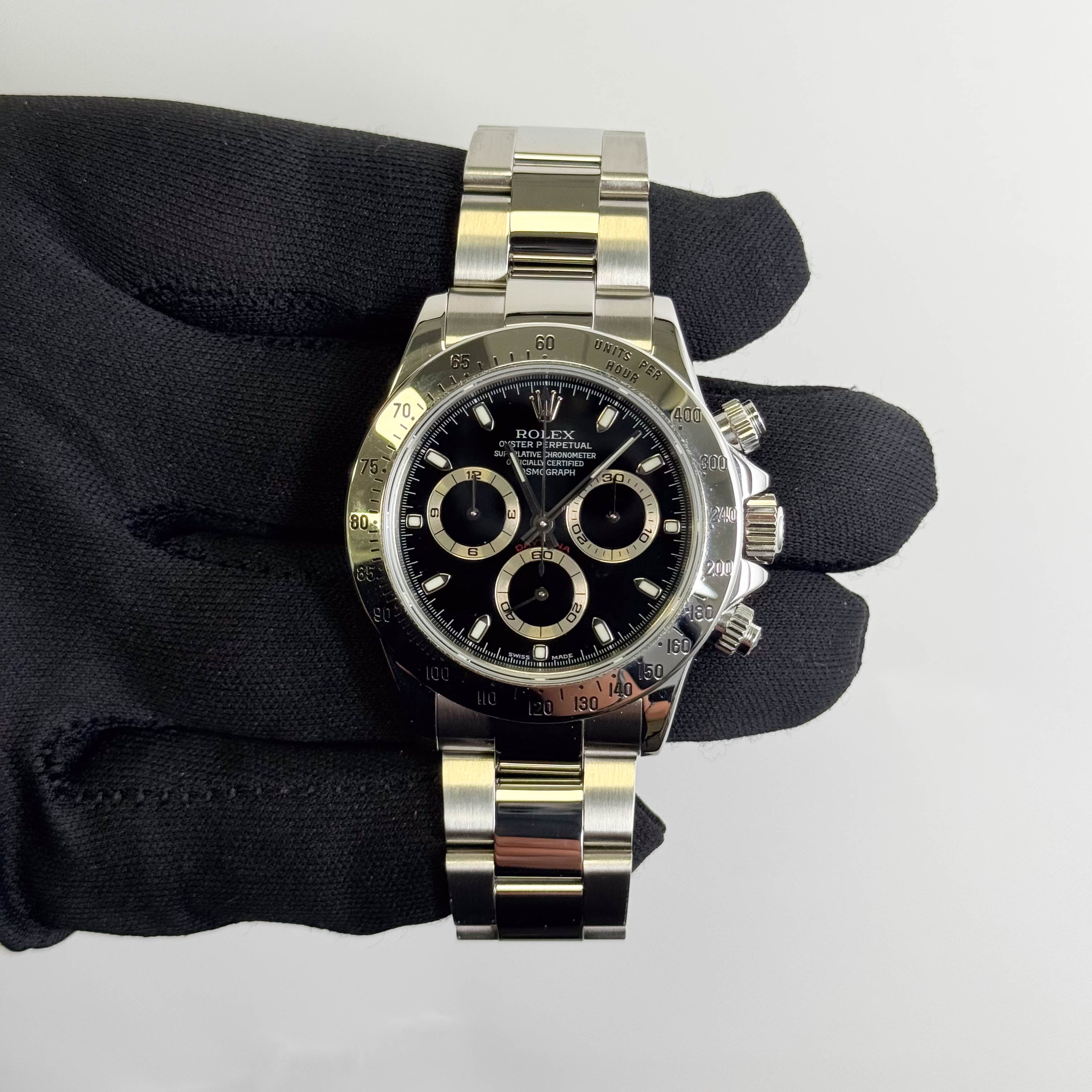 Rolex Daytona 40mm Black Dial Watch Ref# 116520 – Happy Jewelers
