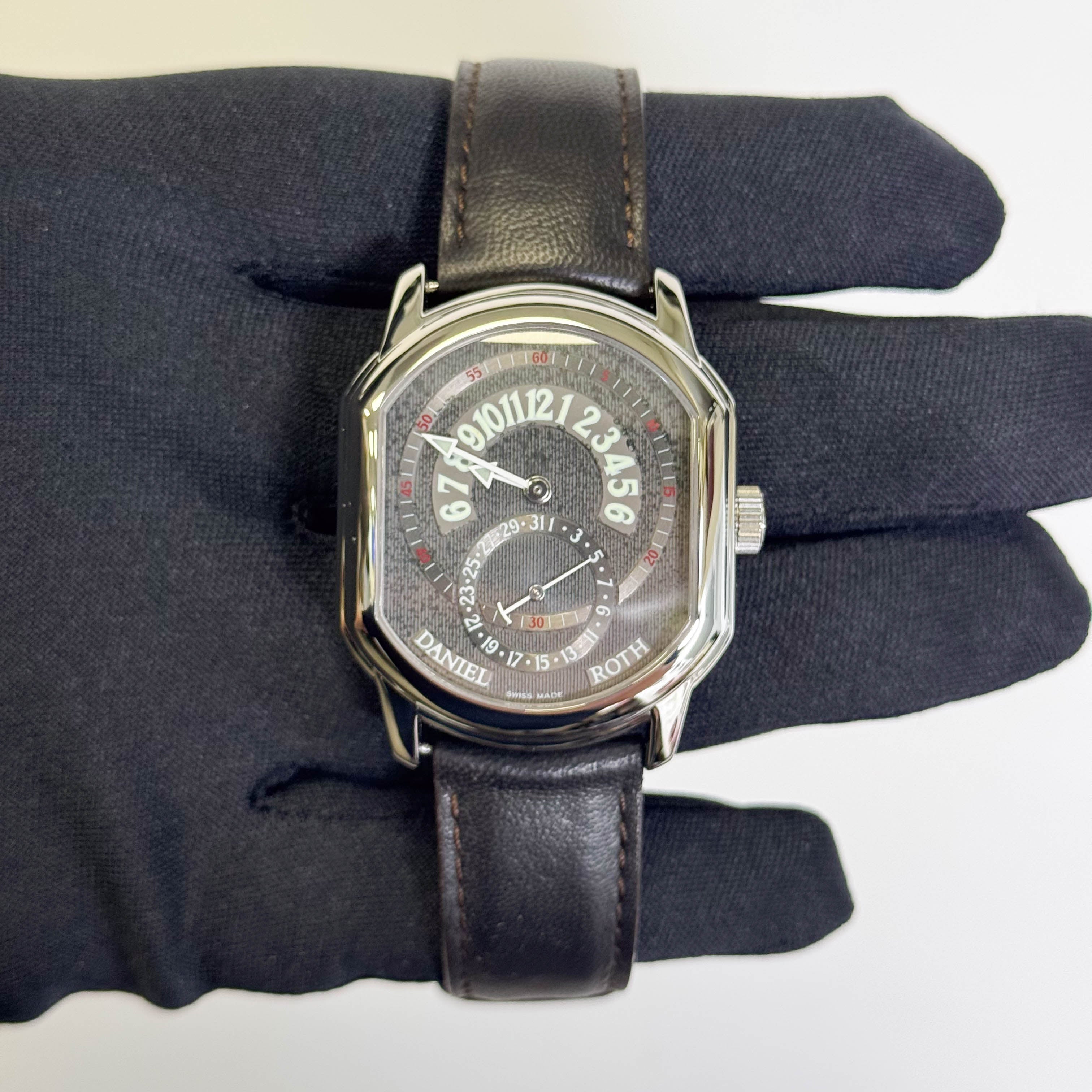 Daniel Roth Premier Retrograde 35mm Grey Dial Watch Ref# 807.L.10