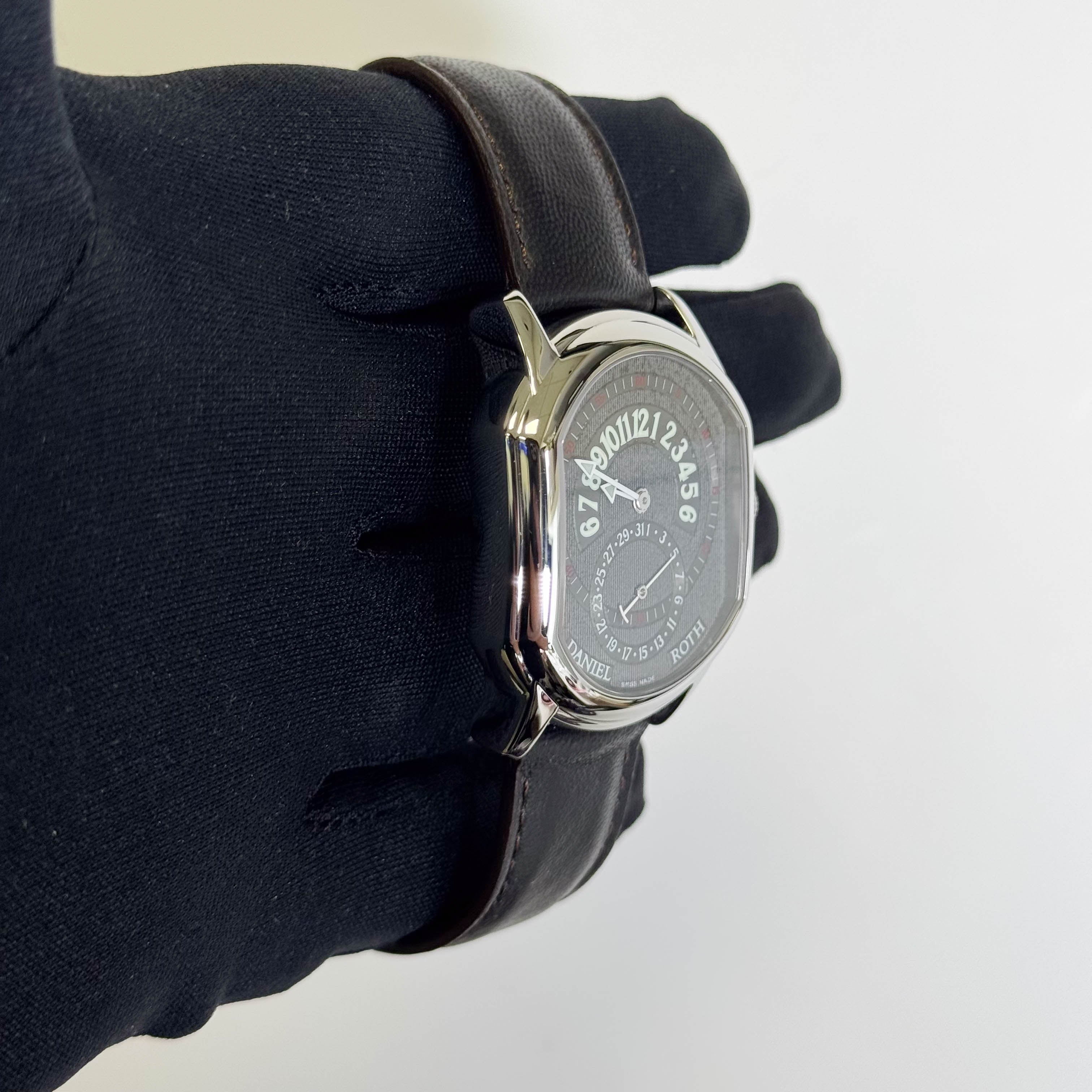 Daniel Roth Premier Retrograde 35mm Grey Dial Watch Ref# 807.L.10