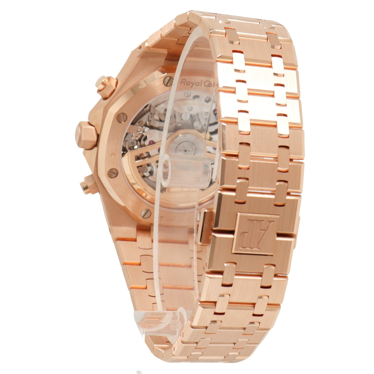 Audemar's Piguet Mens Rose Gold 41mm Silver Toned Grande Tapisserie Dial Watch Reference# 26240OR.OO.1320OR.03 - Happy Jewelers Fine Jewelry Lifetime Warranty