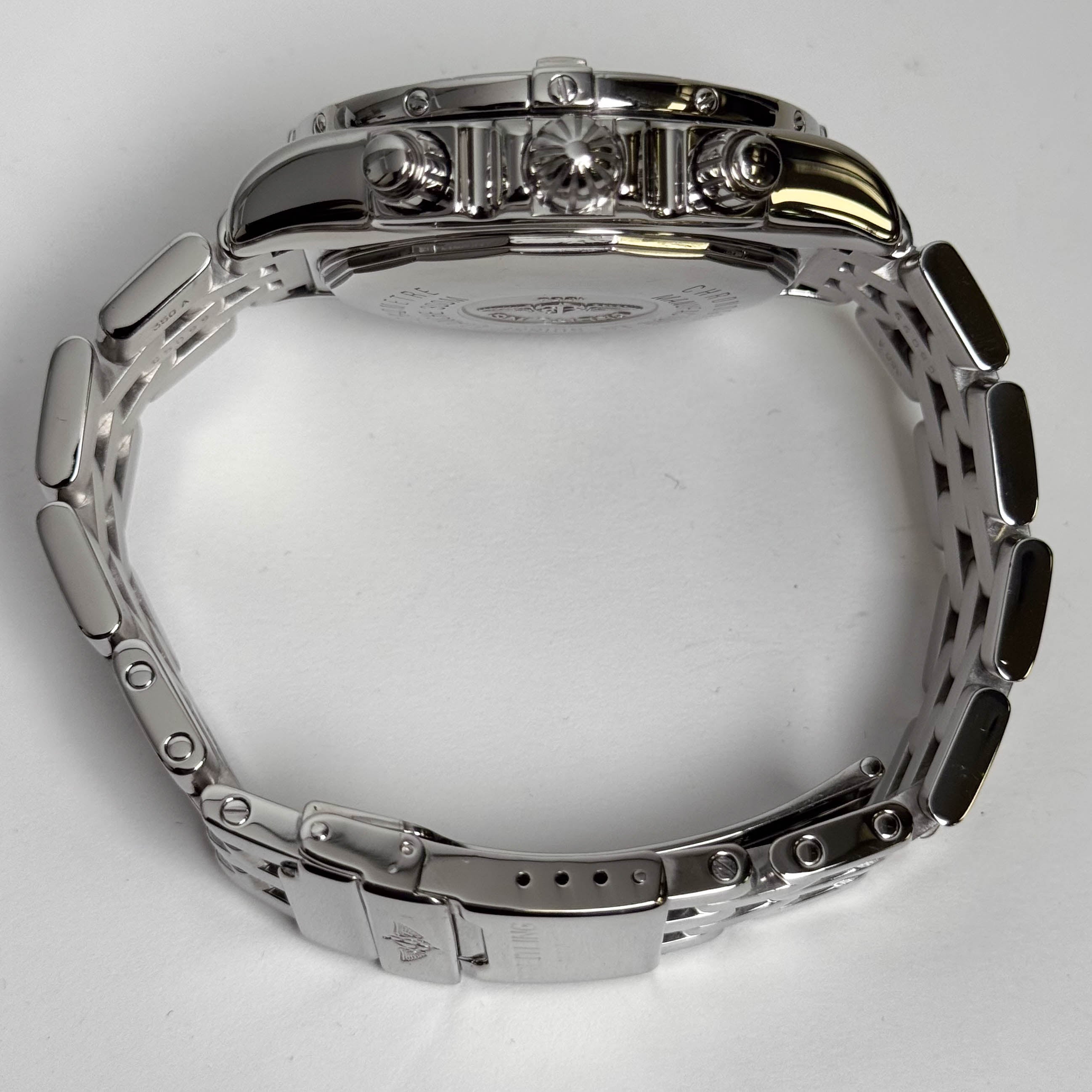 Breitling Chronomat 43mm MOP Dial Watch Ref# A13356 - Happy Jewelers Fine Jewelry Lifetime Warranty