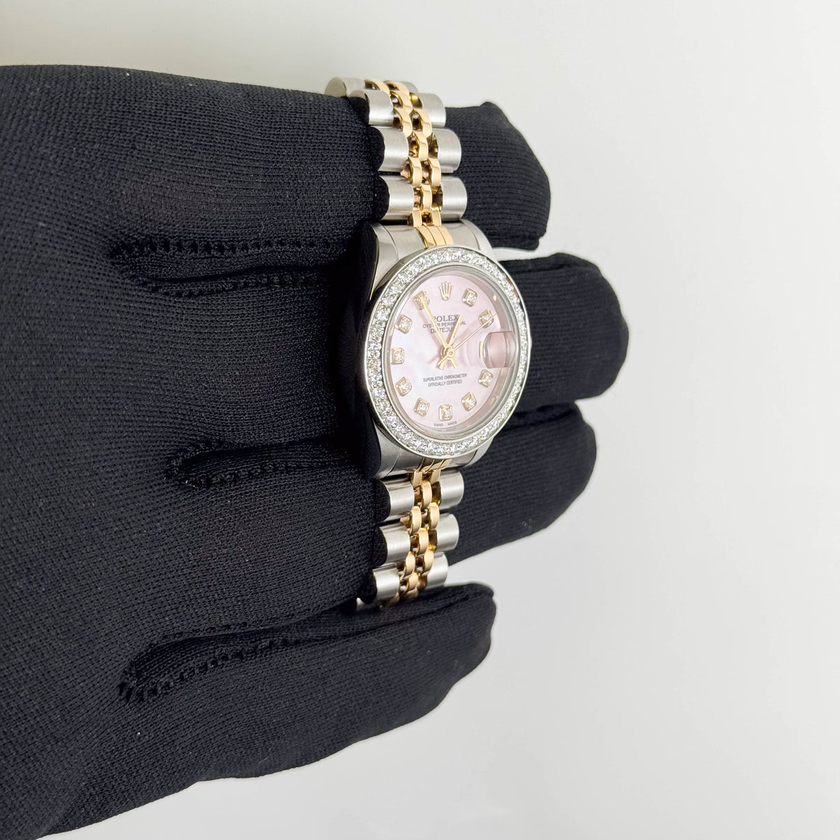 Rolex Datejust 26mm Pink MOP Dial Watch Ref# 69173 - Happy Jewelers Fine Jewelry Lifetime Warranty