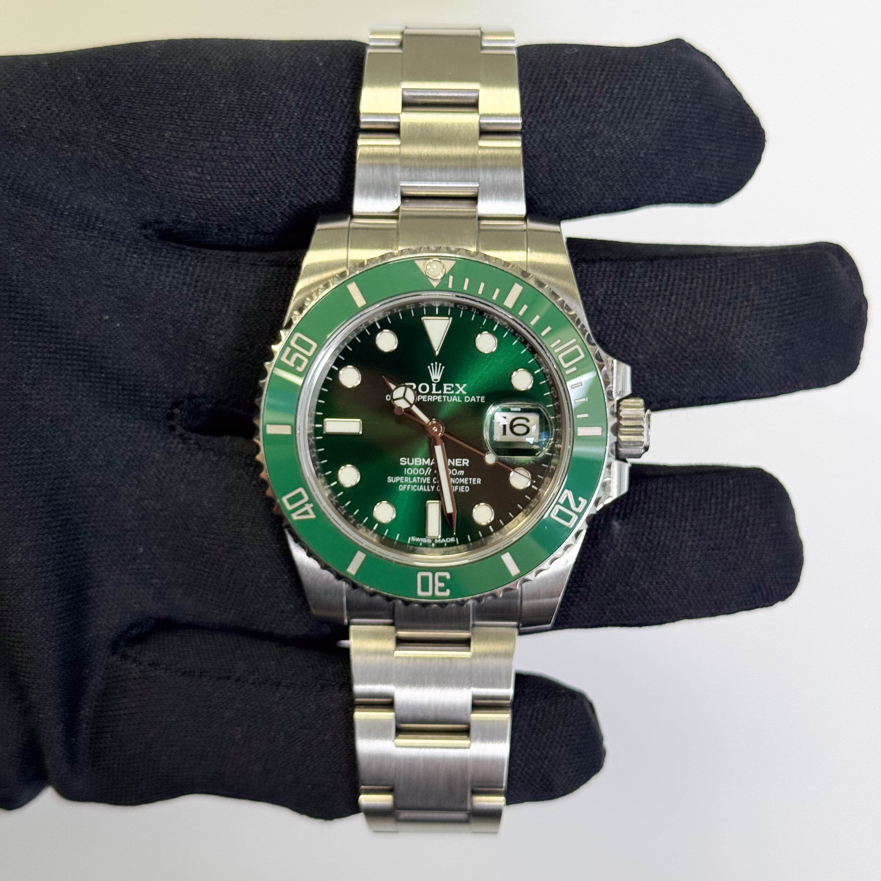Rolex Submariner 40mm Green Dial Watch Ref# 116610LV - Happy Jewelers Fine Jewelry Lifetime Warranty