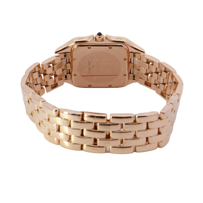 Cartier Panthere Yellow Gold 28mm Off White Roman Dial Watch Reference# 887968 - Happy Jewelers Fine Jewelry Lifetime Warranty