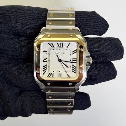 Cartier Santos 40mm White Dial Watch Ref# W2SA0009 - Happy Jewelers Fine Jewelry Lifetime Warranty