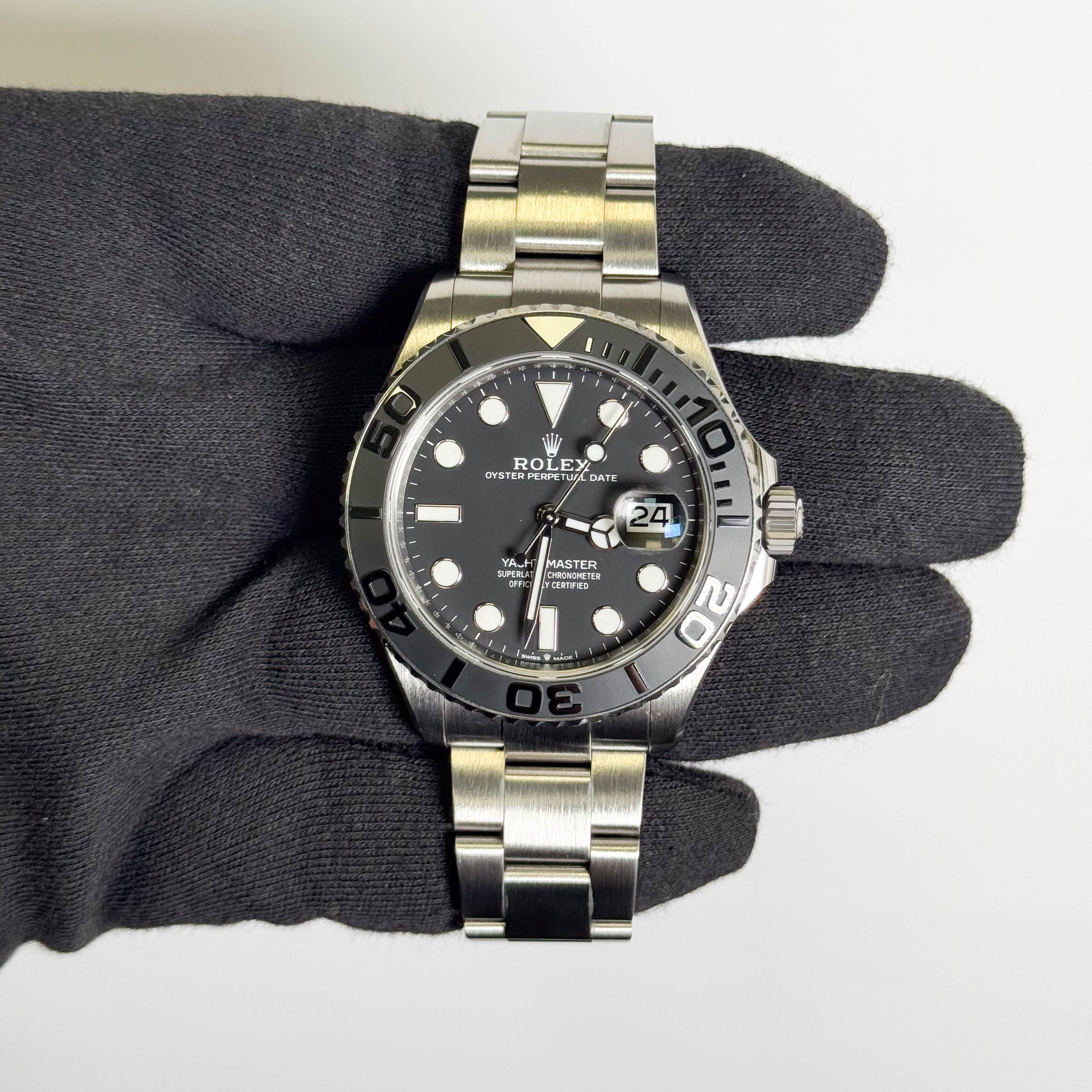 Rolex Yacht-Master 42mm Black Dial Watch Ref# 226627