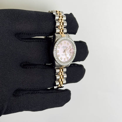 Rolex Datejust 26mm Pink MOP Dial Watch Ref# 69173 - Happy Jewelers Fine Jewelry Lifetime Warranty