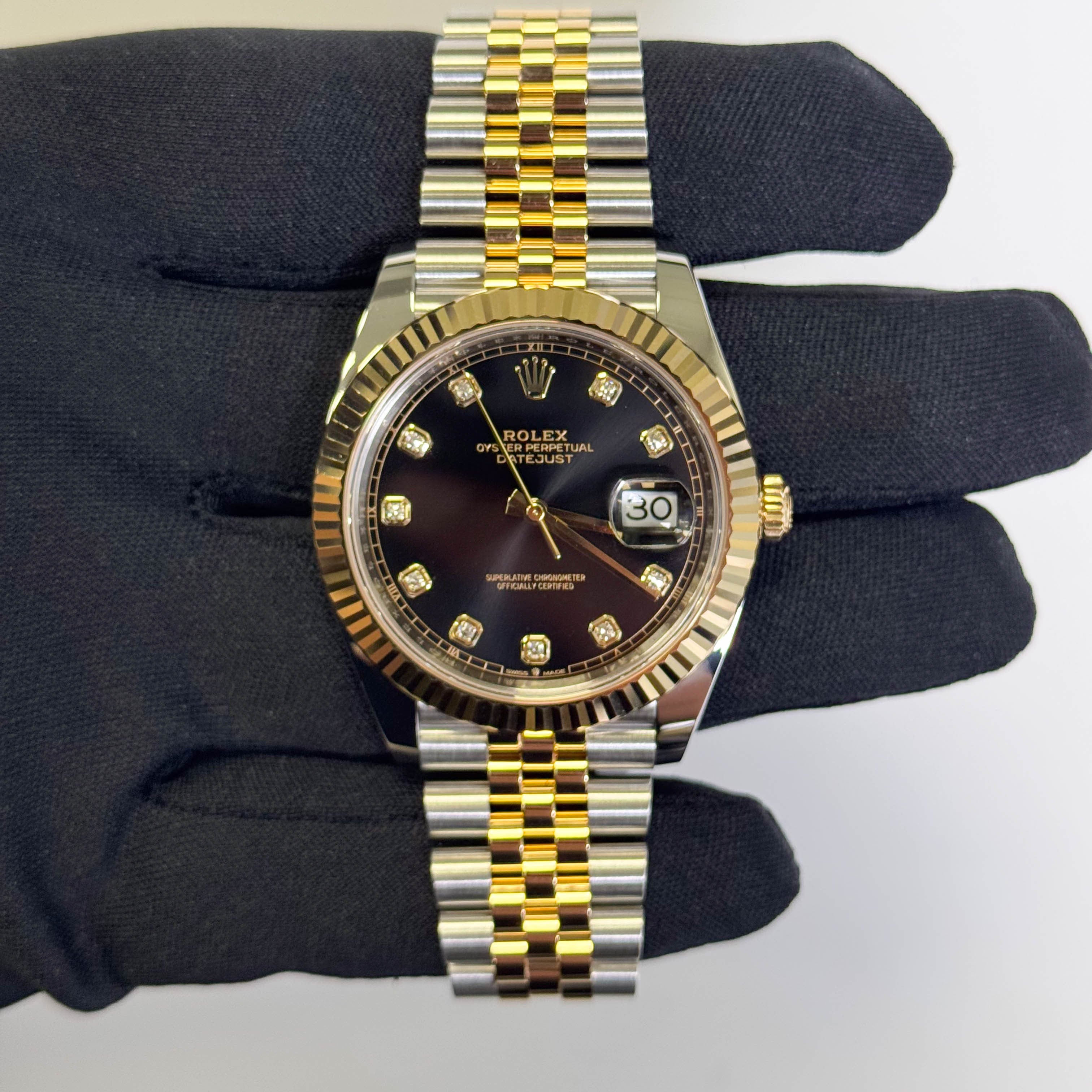 Rolex Datejust 41mm Black Dial Watch Ref# 126333