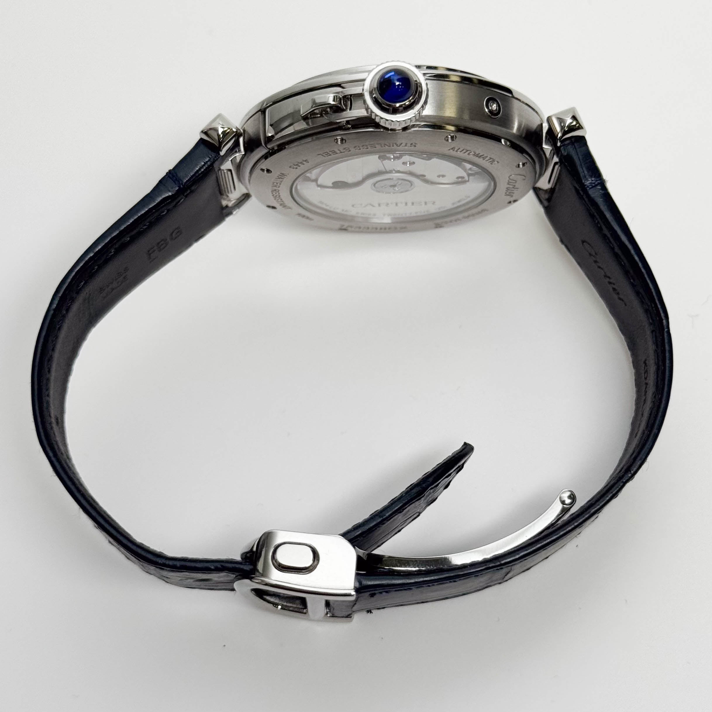 Cartier Pasha Moon Phase 41mm Silver Dial Watch Ref# WSPA0030