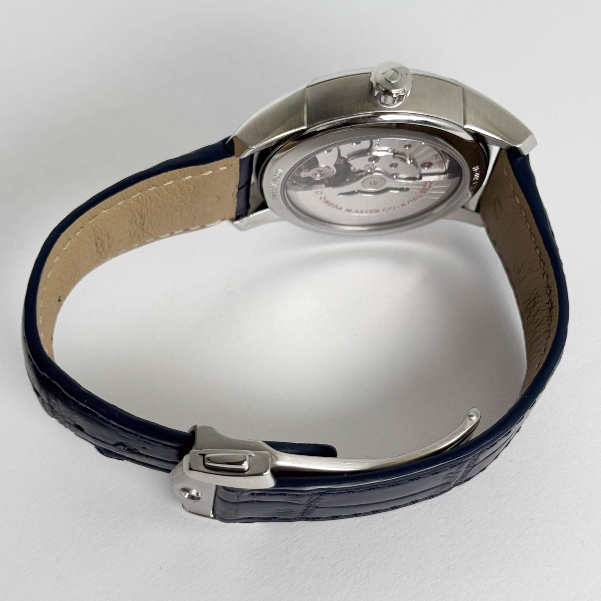 Omega De Ville Hour Vision 41mm Blue Roman Dial Watch Ref# 433.13.41.21.03.001