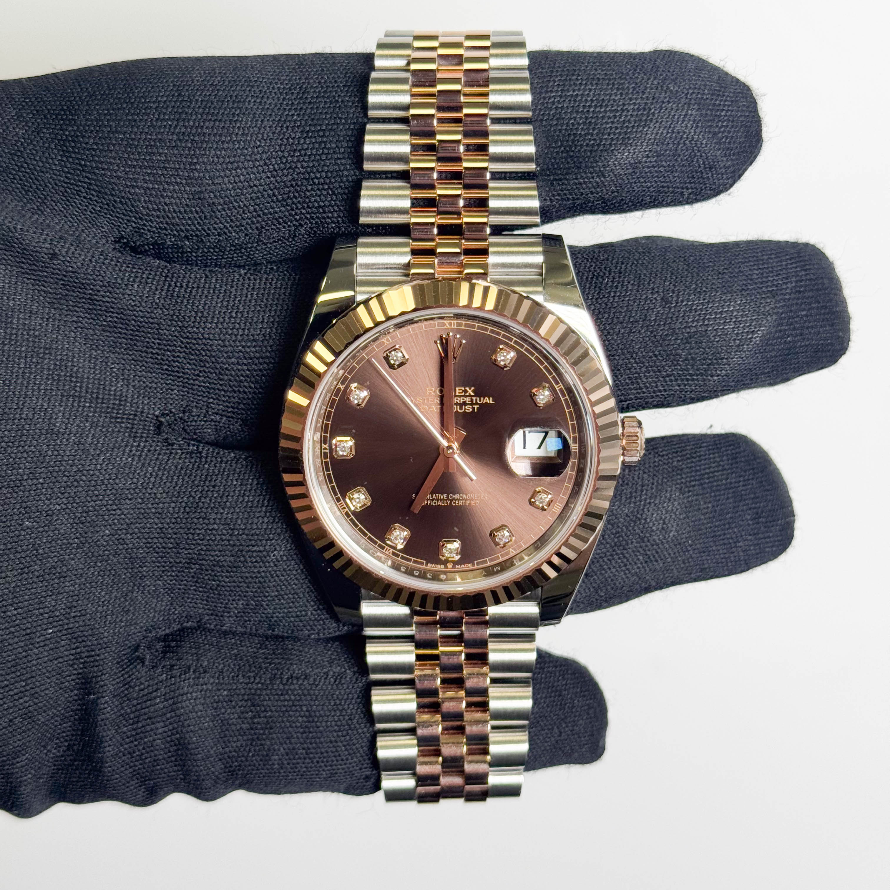 Rolex Datejust 41mm Chocolate Dial Watch Ref# 126331 - Happy Jewelers Fine Jewelry Lifetime Warranty