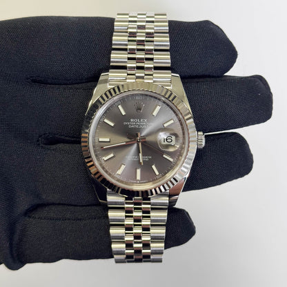 Rolex Datejust 41mm Rhodium Dial Watch Ref# 126334 - Happy Jewelers Fine Jewelry Lifetime Warranty