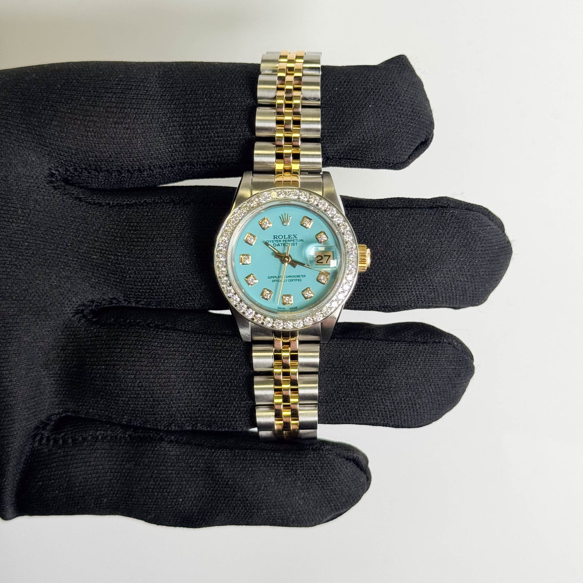 Rolex Datejust 26mm Turquoise Dial Watch Ref# 69173 - Happy Jewelers Fine Jewelry Lifetime Warranty