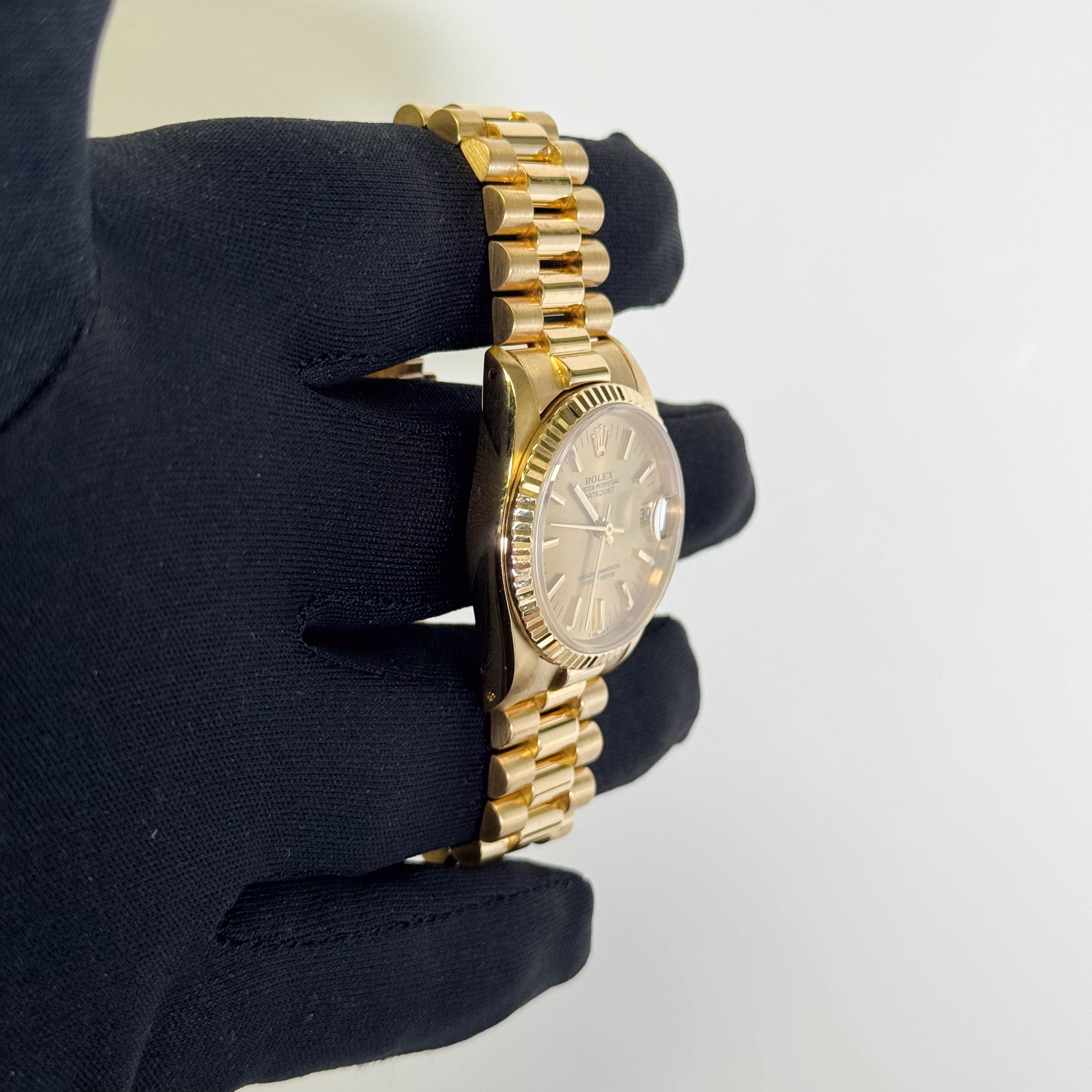 Rolex Datejust 31mm Champagne Dial Watch Ref# 68278 - Happy Jewelers Fine Jewelry Lifetime Warranty