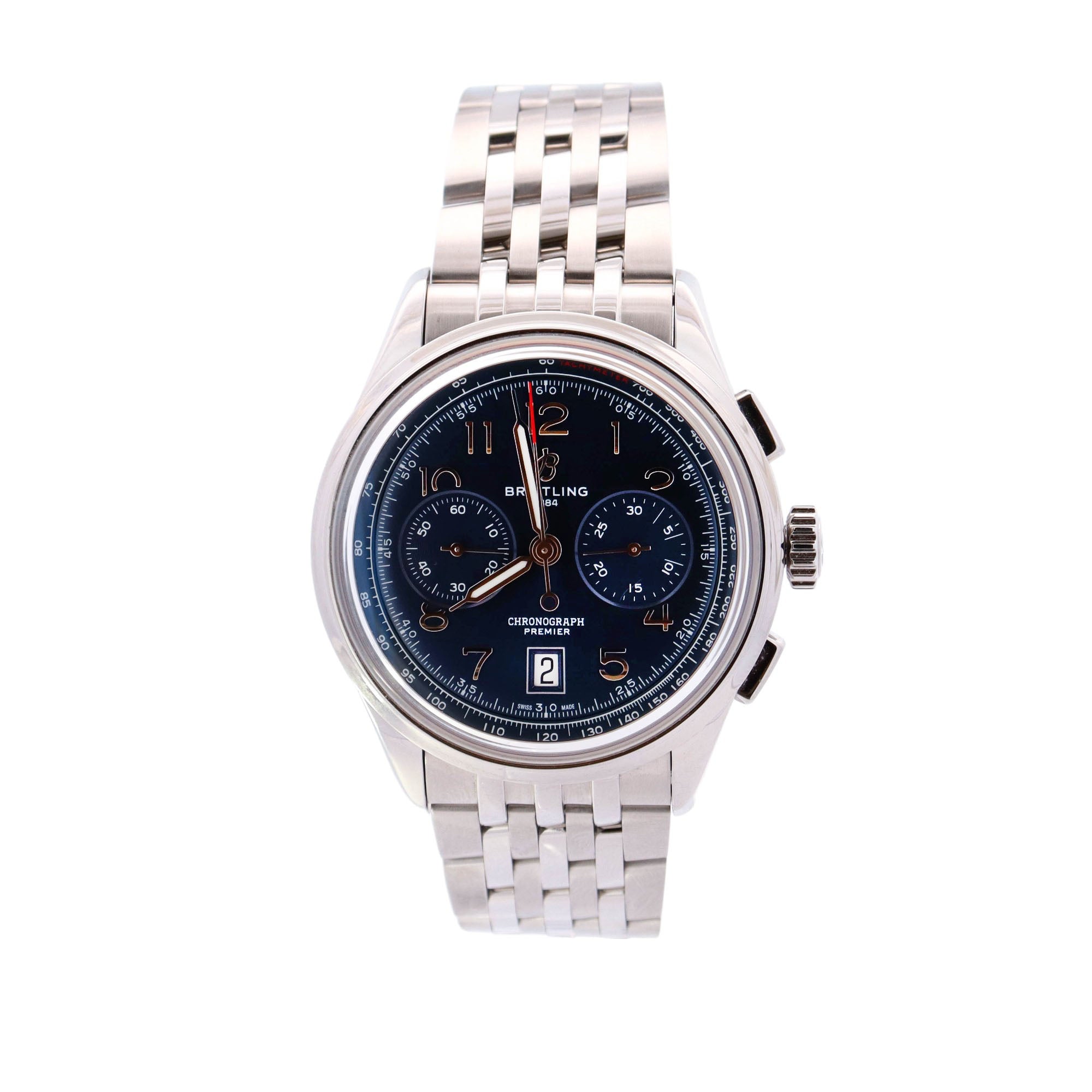 Breitling Premier 42mm Blue Dial Ref# AB0145 - Happy Jewelers Fine Jewelry Lifetime Warranty