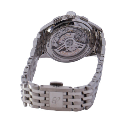 Breitling Premier Stainless Steel 42mm Blue Chronograph Dial Watch Reference# AB0145 - Happy Jewelers Fine Jewelry Lifetime Warranty