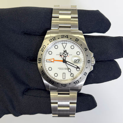 Rolex Explorer II 42mm White Dial Watch Ref# 226570 - Happy Jewelers Fine Jewelry Lifetime Warranty