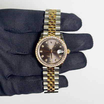 Rolex Datejust 31mm Grey  Dial Watch Ref# 278383RBR - Happy Jewelers Fine Jewelry Lifetime Warranty