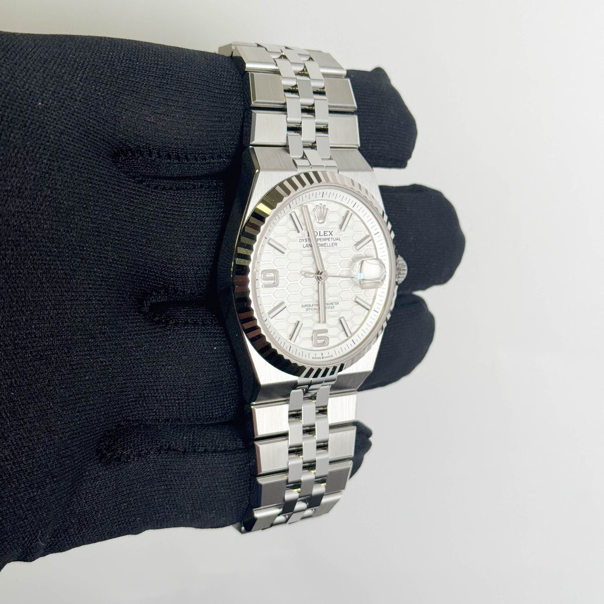 Rolex Land-Dweller 40mm White Dial Watch Ref# 127334 - Happy Jewelers Fine Jewelry Lifetime Warranty