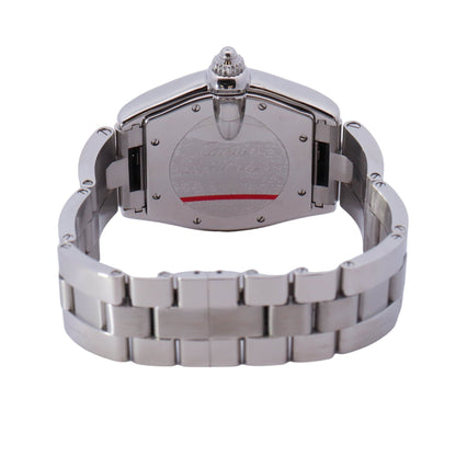 Cartier Roadster Stainless Steel 37mm Black Roman Dial Watch Reference# 2510 - Happy Jewelers Fine Jewelry Lifetime Warranty
