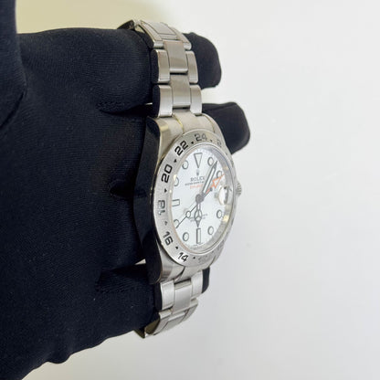 Rolex Explorer II 42mm White Dial Watch Ref# 216570